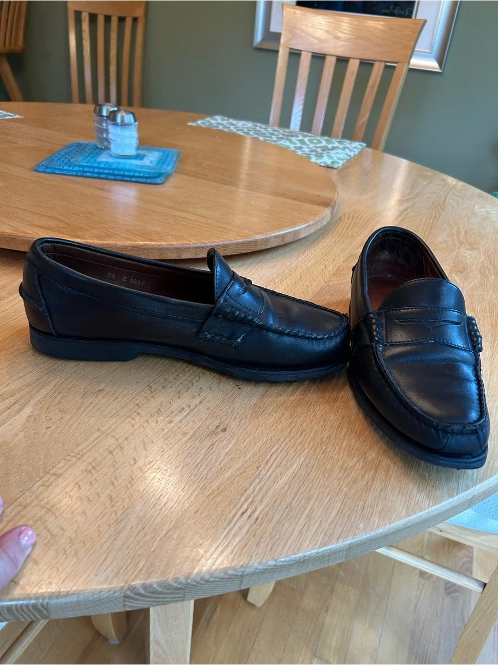 Allen Edmonds Rockland Penny Loafers- Black Leather - Mens